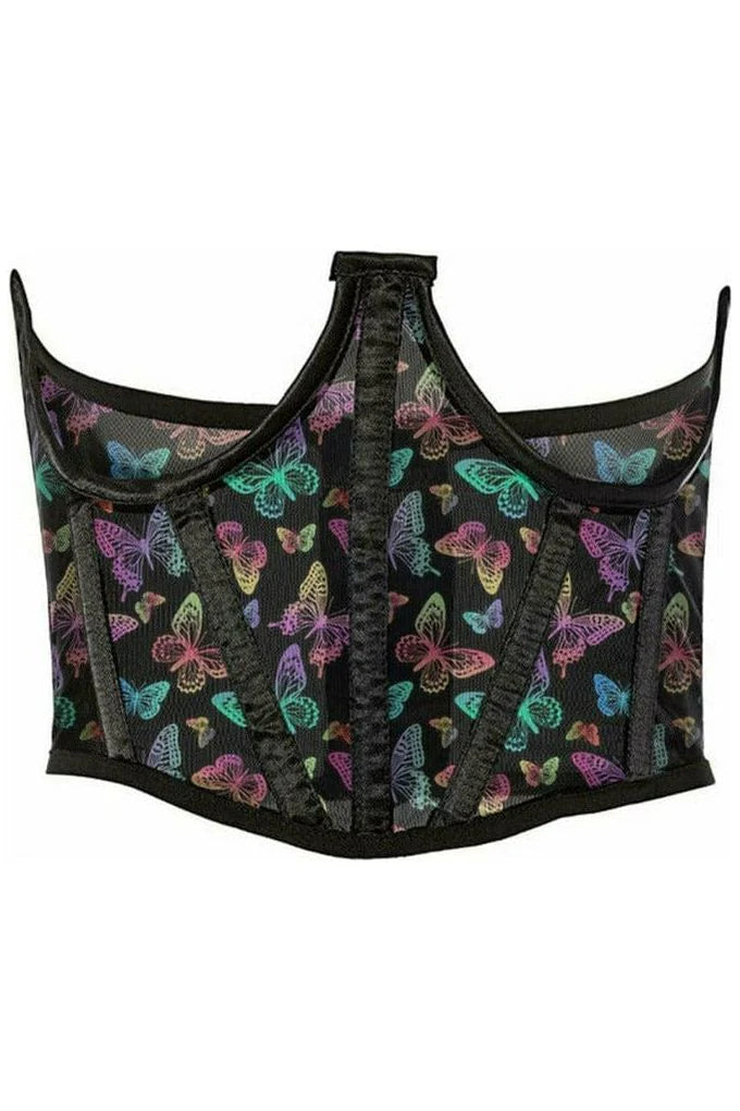 Butterfly Mesh Underbust Corset Queen