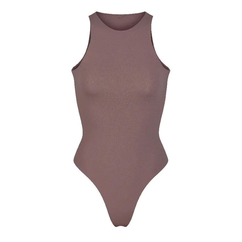 FITS EVERYBODY HIGH NECK BODYSUIT | UMBER