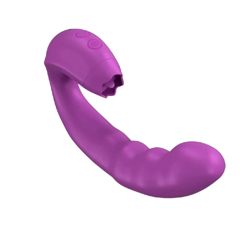 Lilian - G Spot Rotating Vibrator With Licking Tongue