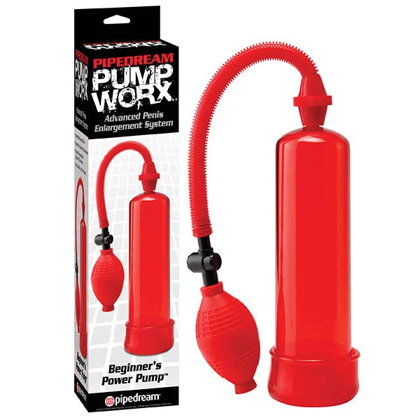 Pump Worx Beginner's Red Power Penis Pump