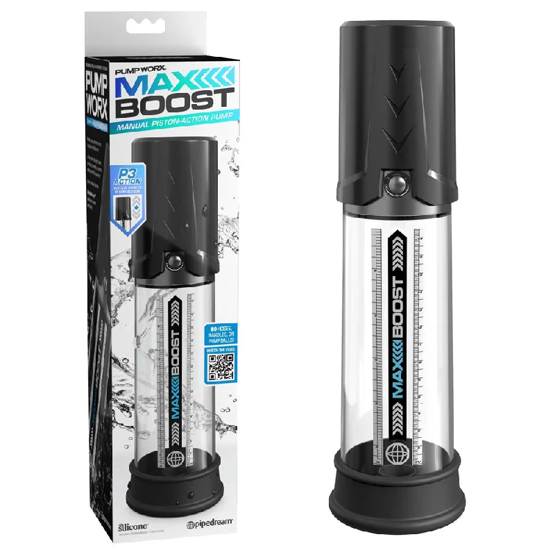 Pump Worx Max Boost Penis Pump - Black