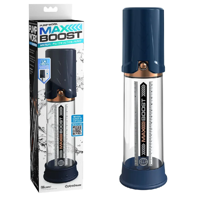 Pump Worx Max Boost Penis Pump - Blue