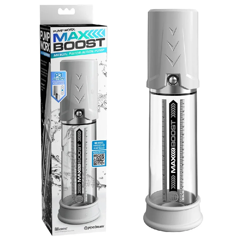 Pump Worx Max Boost Penis Pump - White