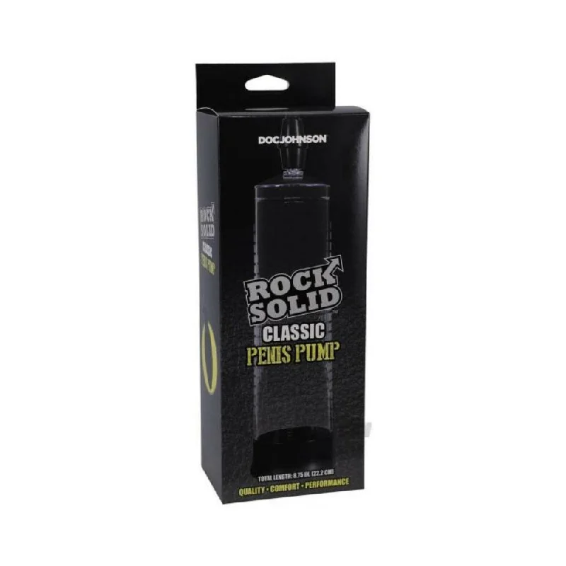 Rock Solid Classic Penis Pump Black/clear