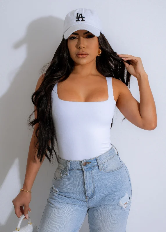 So Basic Bodysuit White