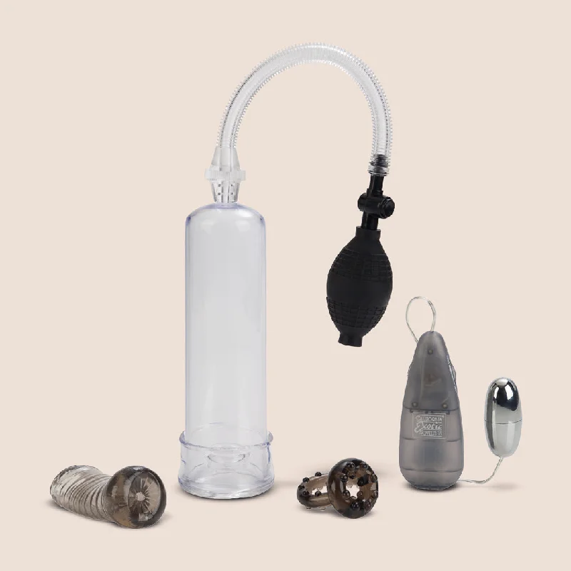 Optimum Series™ Sta-Hard® Pump Set | pump, egg vibe, penis ring, masturbator