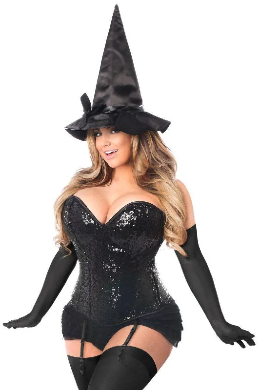 Top Drawer 4 PC Sequin Witch Corset Costume