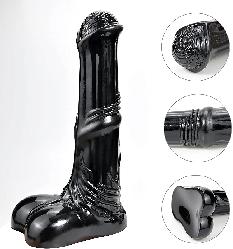 10 Inches Big Animal Dildo Horse Penis Realistic Cock | Black