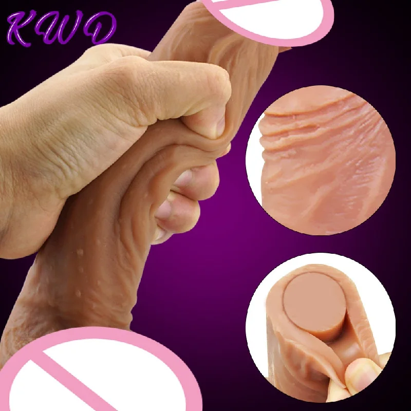 7/9in Super Realistic Big Dildo Flexible Penis Dick with Suction Cup Adult Products Female Masturbation Sex Toys for women