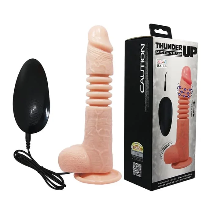 8 Inches Realistic Up And Down Rotation And Vibrating Dildo