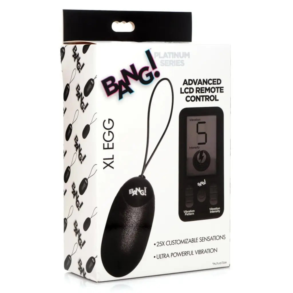 BANG! 25x Vibrating Silicone XL Egg With Remote Control