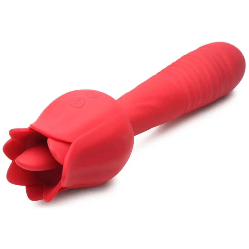 Bloomgasm Racy Rose Thrusting And Licking Rose Vibrator