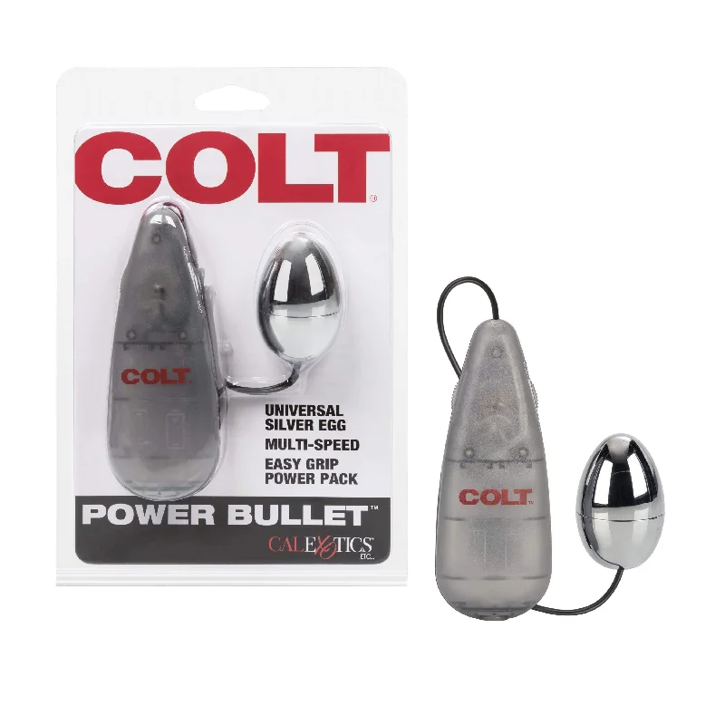 California Exotics - COLT Multi Speed Power Bullet Pak Universal Egg with Remote (Silver)