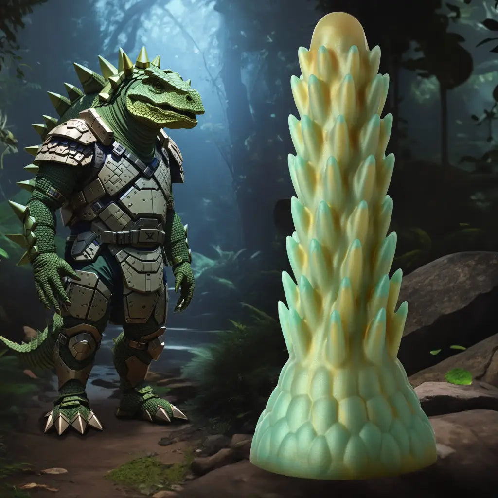 Creature Cocks Stegosaurus Spiky Reptile Silicone Dildo