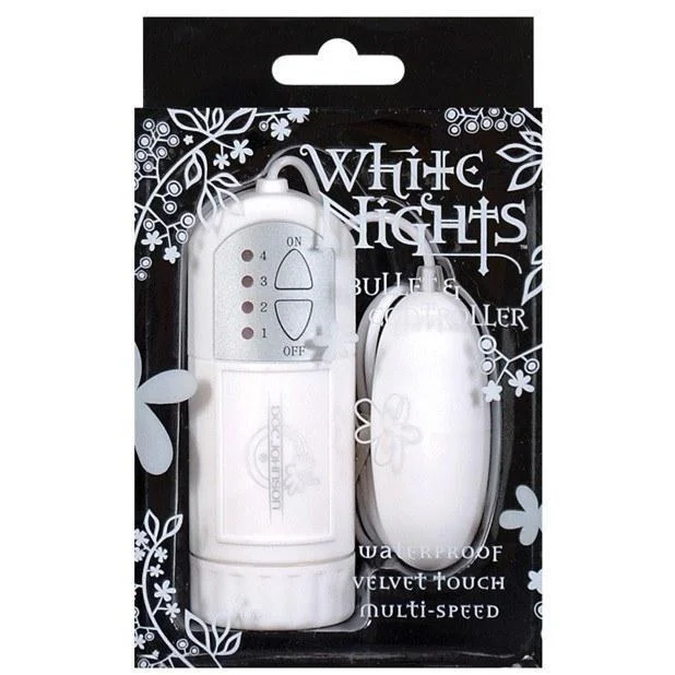 Doc Johnson - White Nights Bullet & Controller (White)