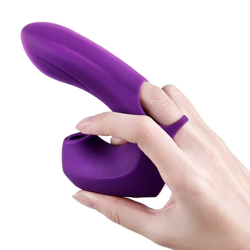 Erocome - Pictor Vibrating Sucking Finger Massager (Purple)