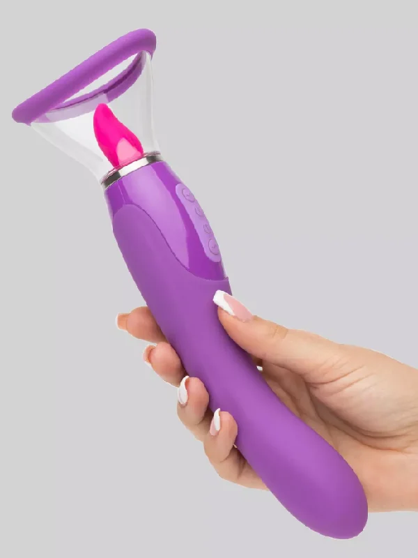 Fantasy for Her Vibrating Pussy Pump and Tongue Vibrator