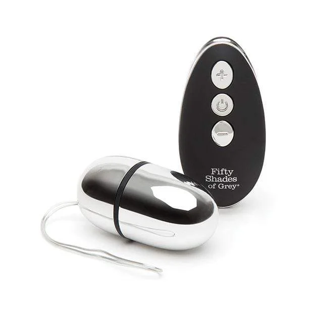 Fifty Shades of Grey - Relentless Vibrations Remote Control Pleasure Egg (Silver)