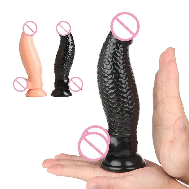 Fish Scale Animal Dildo With Suction Cup Adult Sex Toys For Women Dildo Male Artificial Penis Dick Female Masturbator Anal Toys