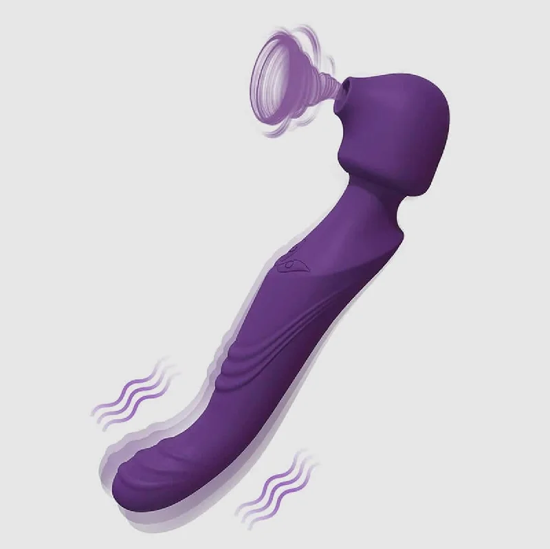 Tracy's Dog G Spot Clitoral Sucking Dual Vibrator - Purple