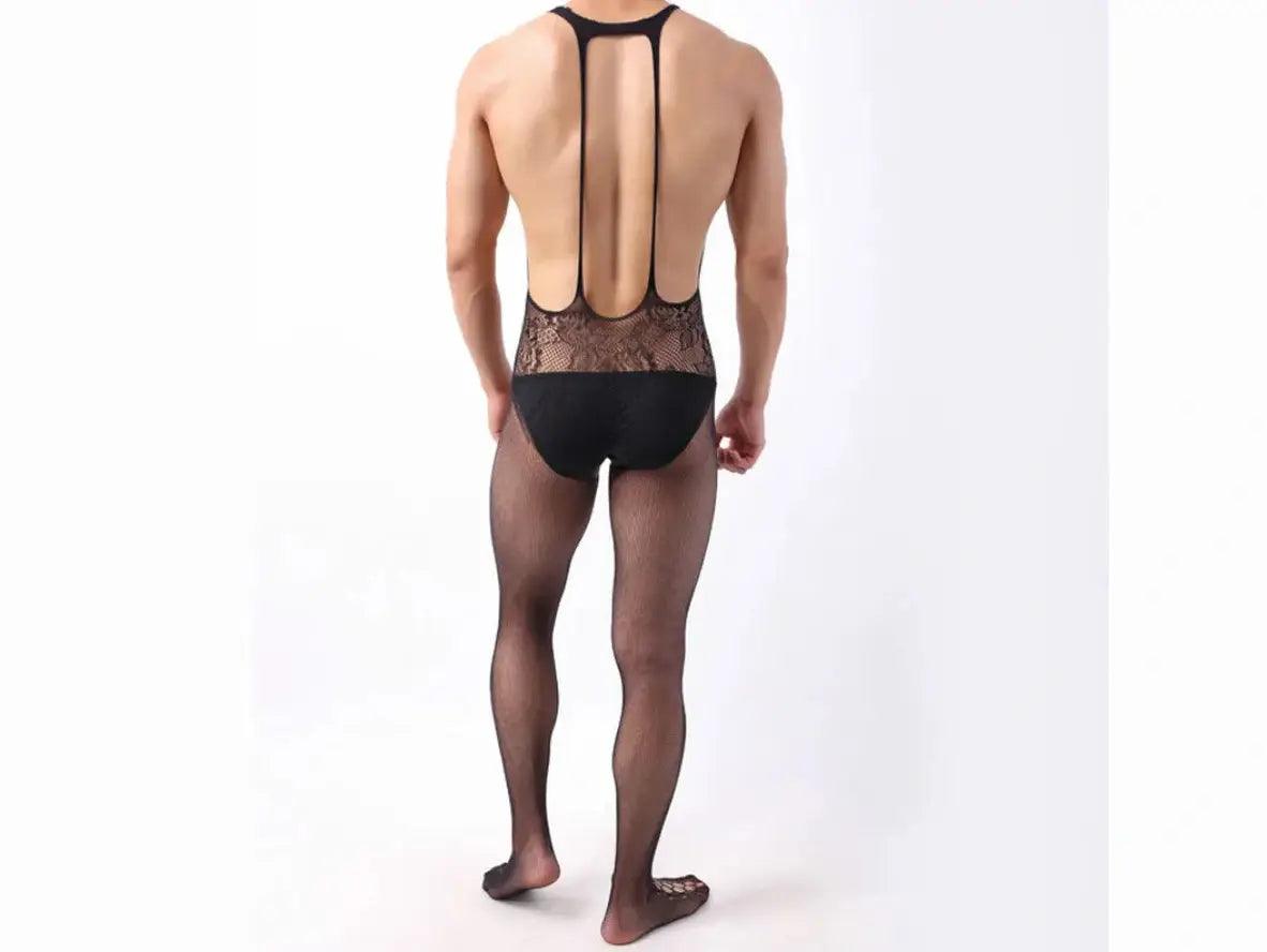 Gay Bodystockings | Sexy Fishnet Open Crotch Bodystockings