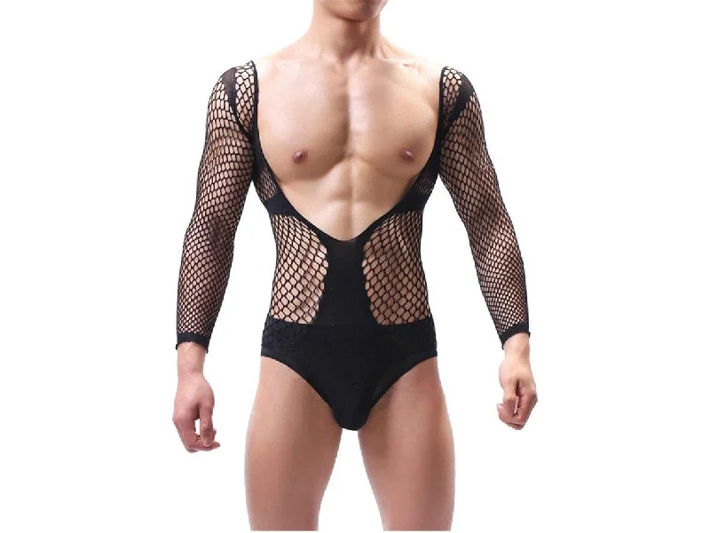 Gay Bodystockings | Sexy Mesh See-Through Bodystocking