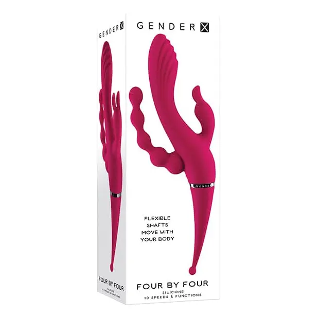 Gender X Four By Four Vibrator - Burgundy