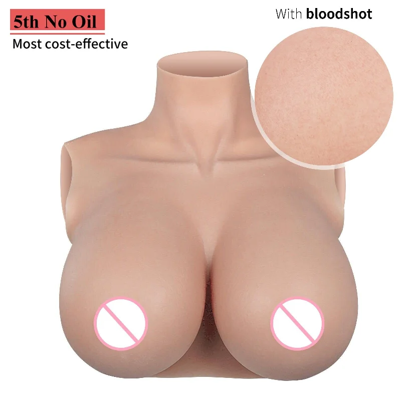 Huge H Cup Silicone Breast Forms With Bloodshot