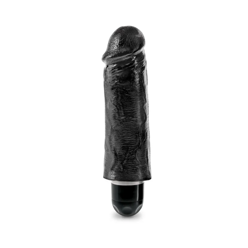 King Cock 5" Vibrating Stiffy Black