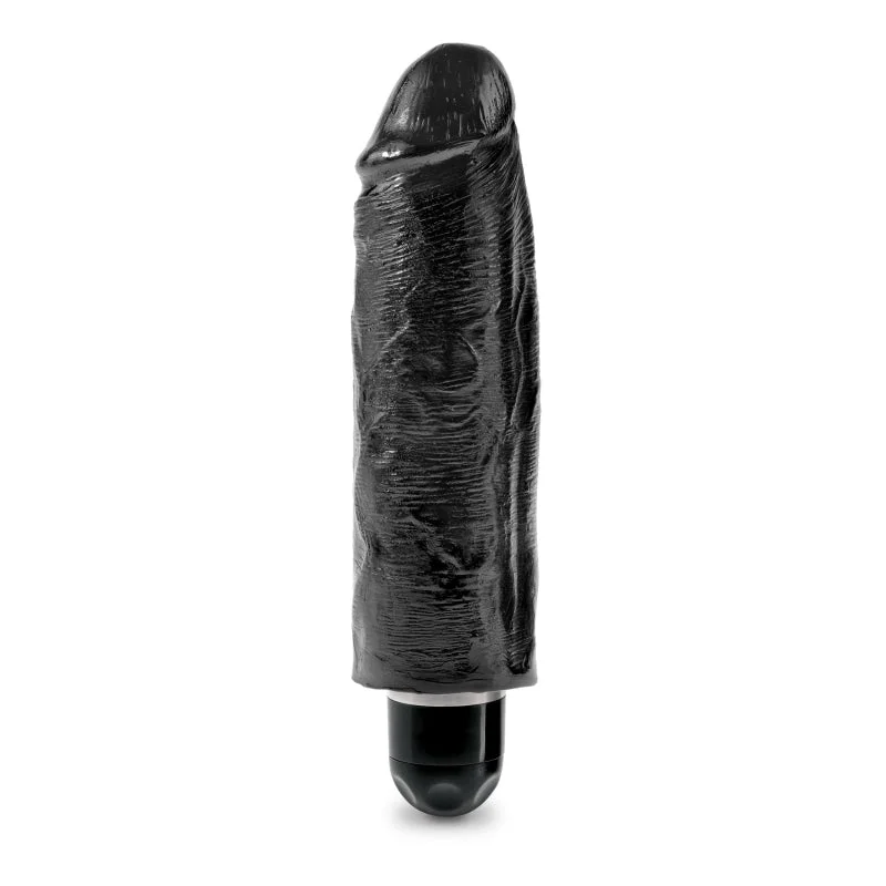 King Cock 6" Vibrating Stiffy - Black