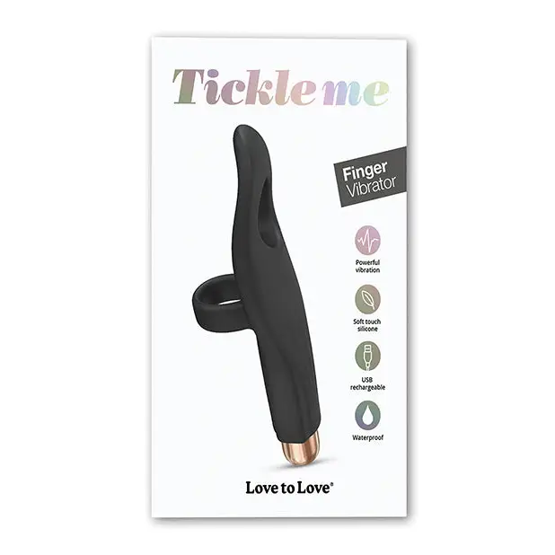 Love to Love Tickle Me Finger Vibe - Black Onyx