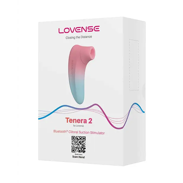 Lovense Tenera 2 Bluetooth Clitoral Suction Stimulator - Pink/Blue