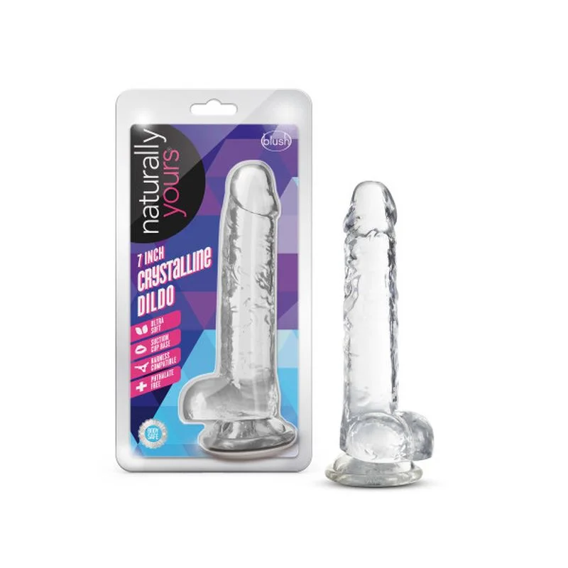 Naturally Yours - 7" Crystaline Dildo - Diamond