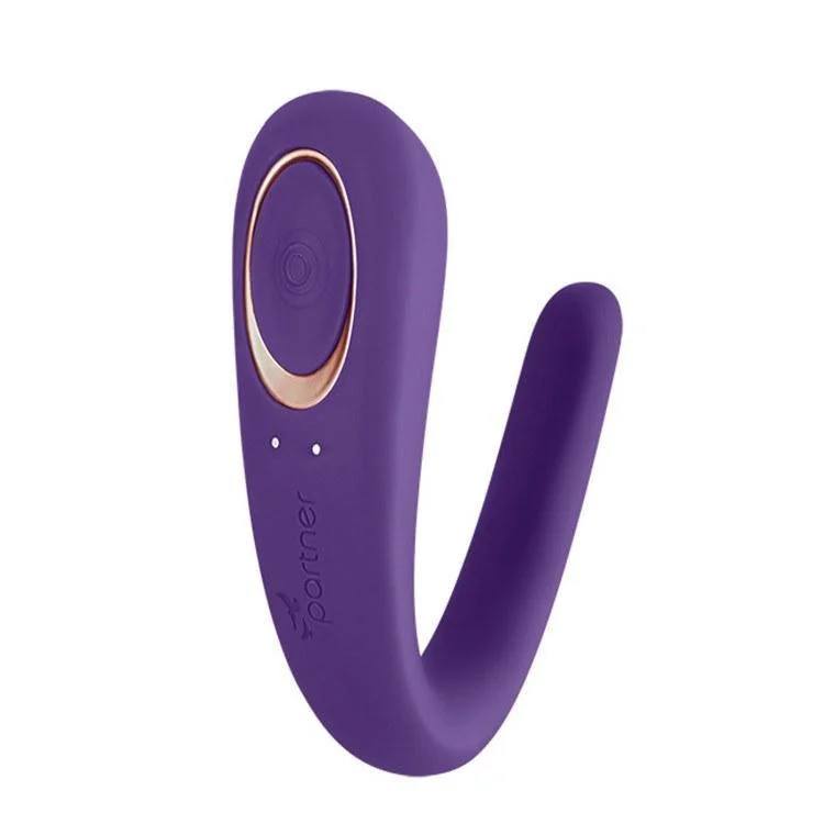 Satisfyer - Double Classic Partner Couple's Vibrator (Purple)