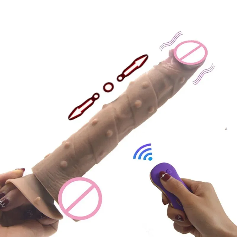 Remote Control Thrusting Dildo Vibrator Realistic Dildo Automatic Sex Machine G spot Vibrator with Suction Cup Sex Toy for Women