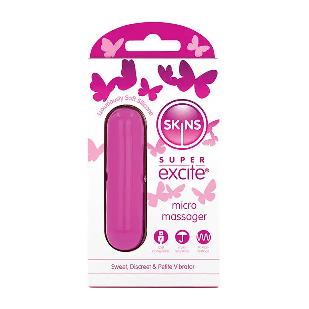 Skin Super Excited Petite Vibrator - Pink