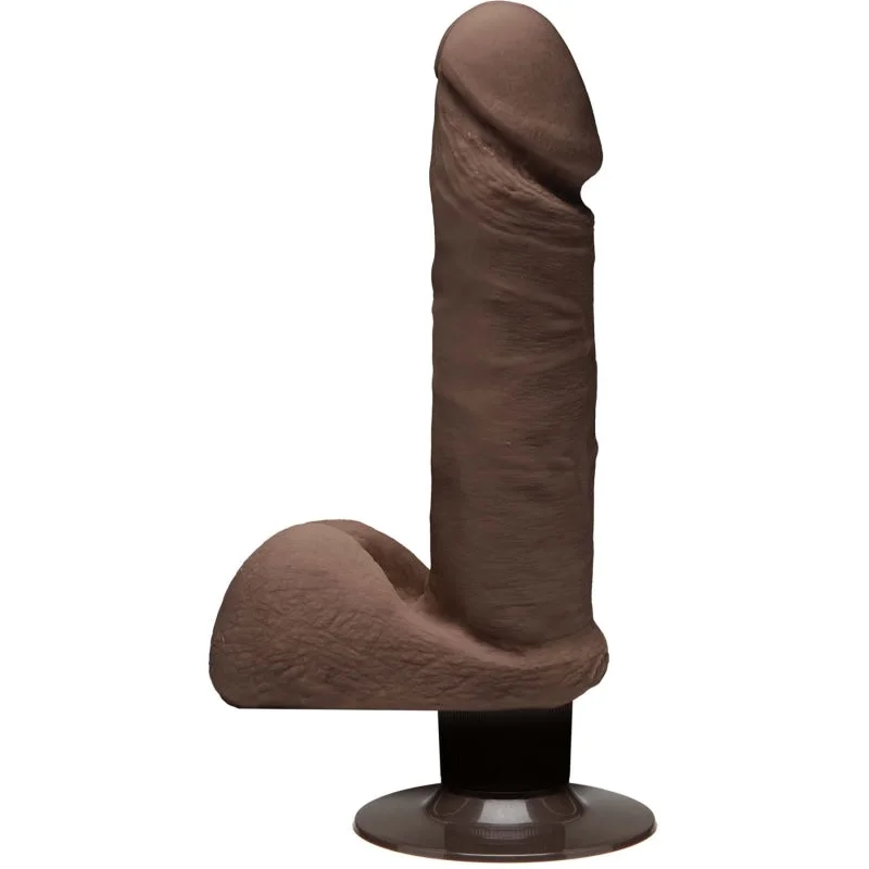 The D - Perfect D Vibrating 7" - Chocolate