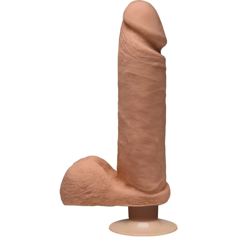 The D - Perfect D Vibrating 8" - Caramel